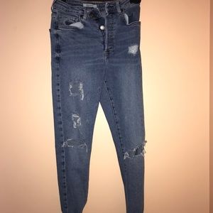 forever 21 high-waisted jeans